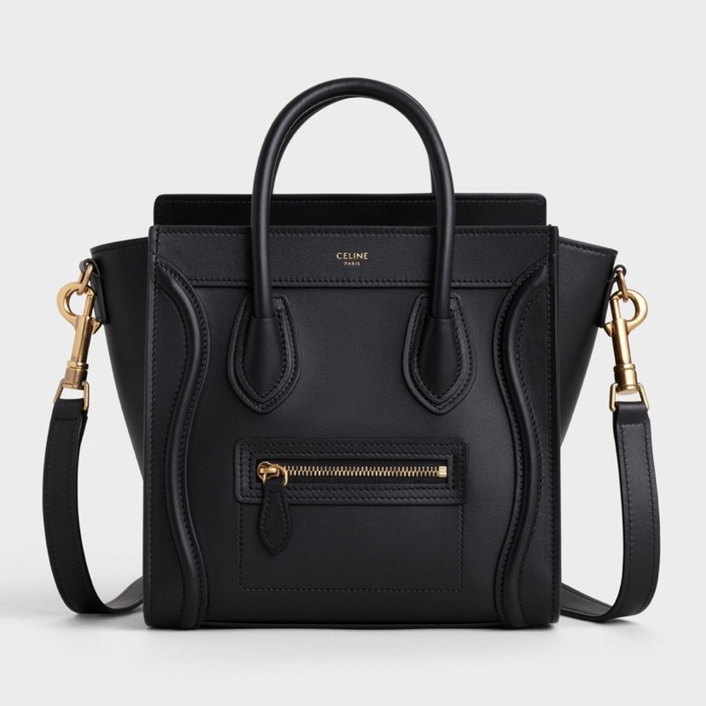 Celine nano bag in black